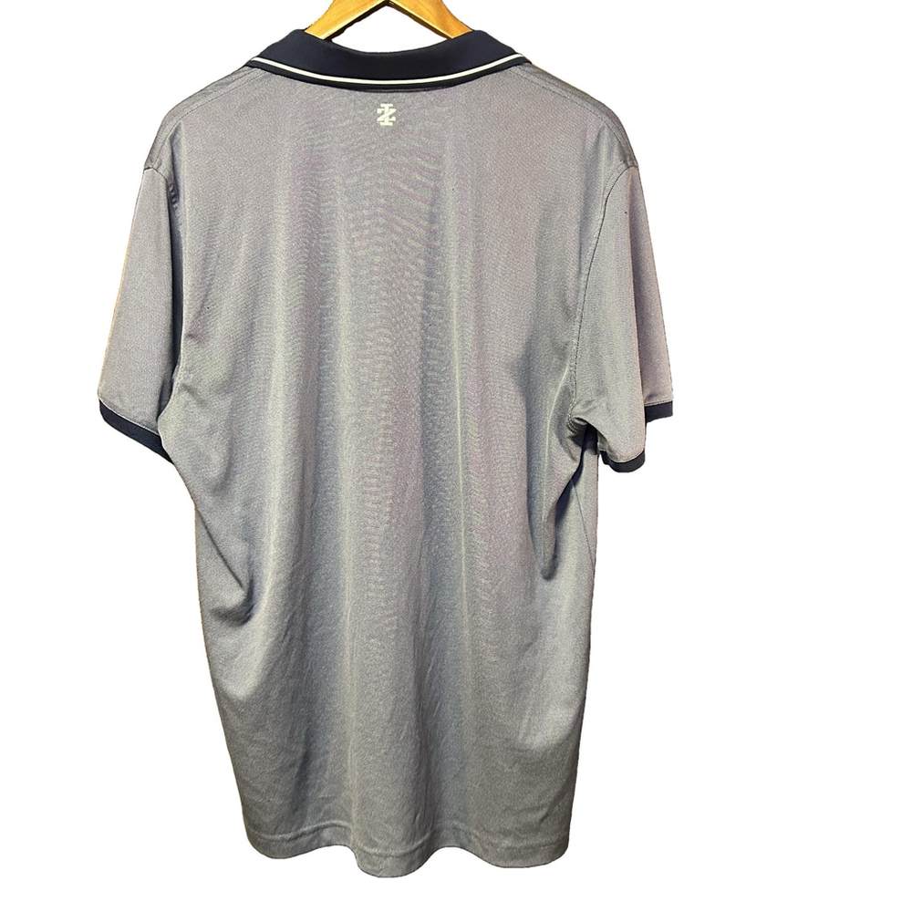 IZOD Polo Shirt Men's Large Gray Navy - Picture 3 of 6